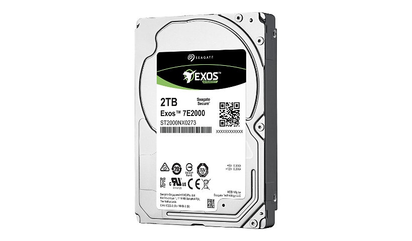 Seagate Exos 7E2000 ST2000NX0273 - hard drive - 2 TB - SAS 12Gb/s