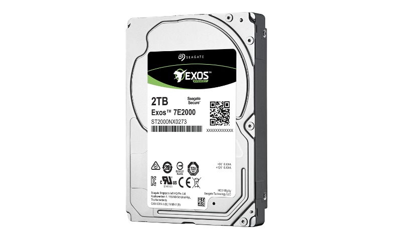 Seagate Exos 7E2000 ST2000NX0273 - hard drive - 2 TB SAS 12Gb/s - ST2000NX0273 - Hard Drives - CDW.com