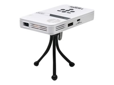 AAXA LED Pico Projector - DLP projector - black, white