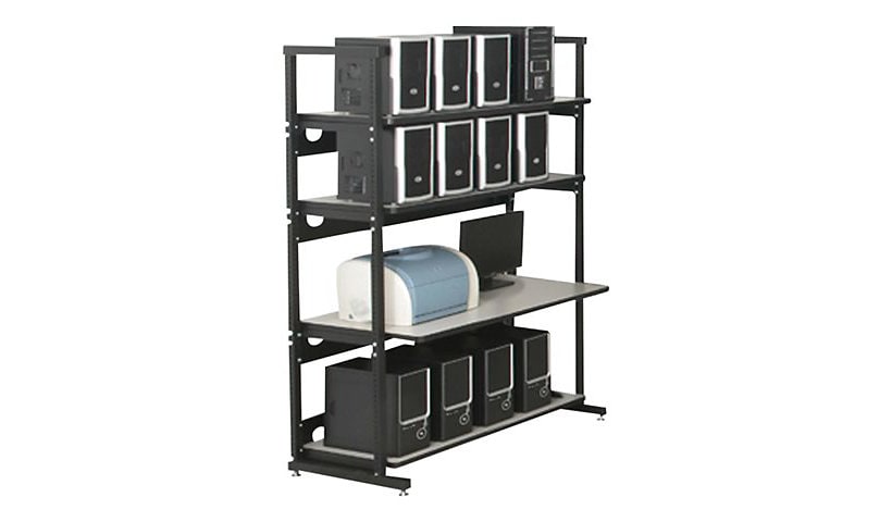 Kendall Howard Performance Plus Heavy Duty LAN Station - shelf rack - 4 she