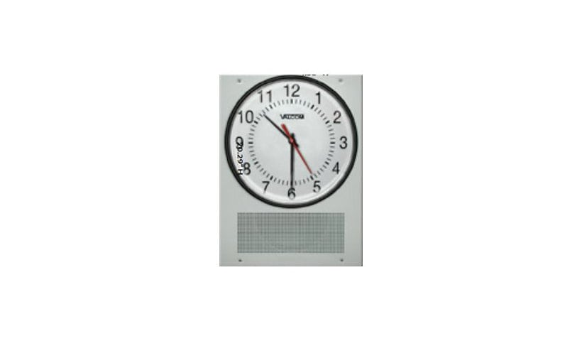 Valcom InformaCast Talkback VIP-431A-A-IC - clock - quartz - wall mountable - 14.38 in x 20.28 in
