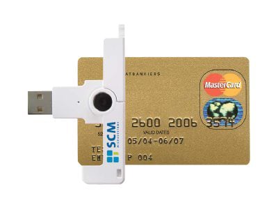 SCM SmartFold SCR3500 - SMART card reader - USB