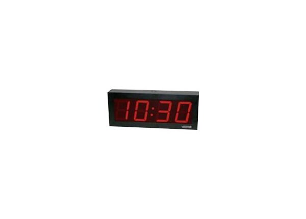 Valcom VIP-D440A - clock - rectangular - electronic - wall mountable - 43.2 x 17.1 cm