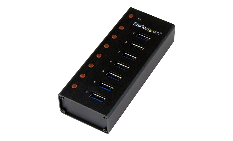 StarTech.com 7 USB 3.0 Hub - 7xUSB-A - Mountable, Metal - Self Powered - ST7300U3M - -