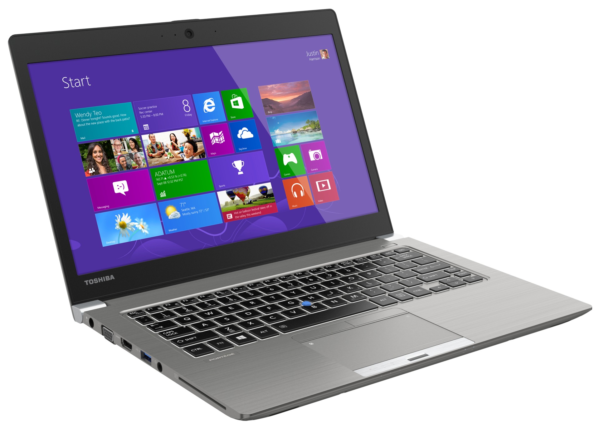 Toshiba Portege Z30-B1310 Core i5-5300U 128 GB SSD 8 GB RAM Windows 7 Pro