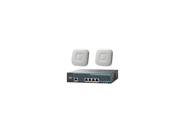 Cisco 2504 Wireless Controller - Mobility Express Bundle - network management device - with 2x Cisco Aironet 2700 Series