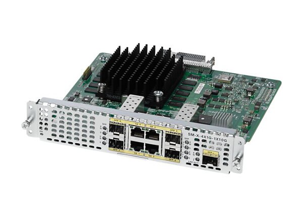Cisco 4-Port High-Density Gigabit or 1-Port 10 Gigabit Ethernet WAN Service Module - expansion module