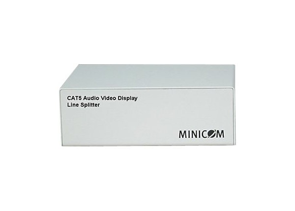 Minicom CAT5 Audio Video Display System LineSplitter - video/audio extender