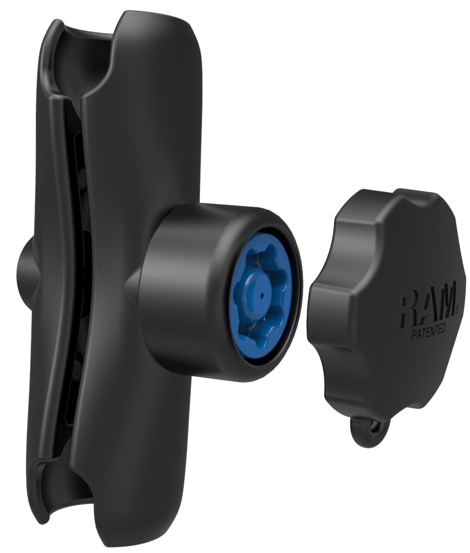 RAM Double Socket Arm with Pin-Lock Security Knob