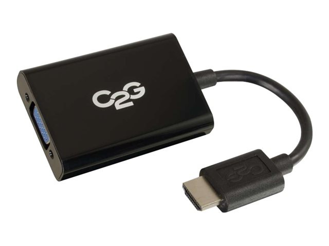 C2G HDMI to VGA + Audio Adapter - HDMI to VGA + Audio Converter - 1080p - v