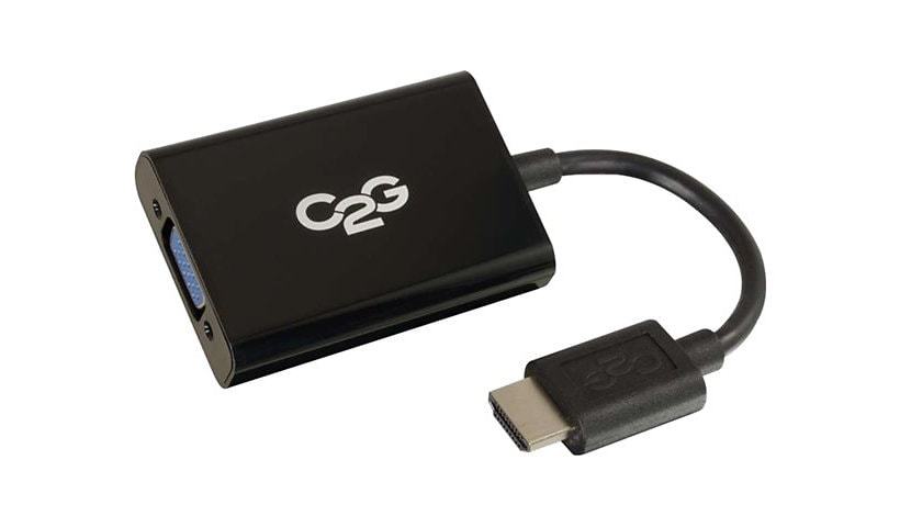 C2G HDMI to VGA + Audio Adapter - HDMI to VGA + Audio Converter - 1080p - v