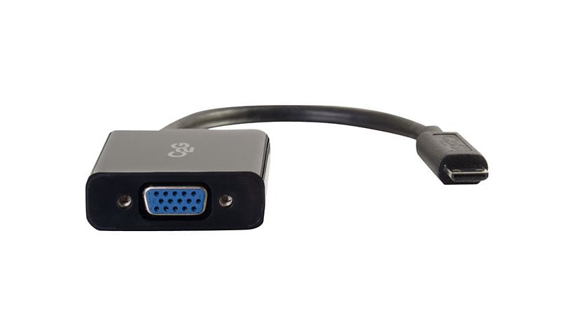 C2G Mini HDMI to VGA Adapter - Mini HDMI to VGA Converter - Male to Female - video converter - black