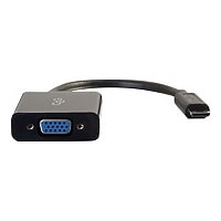 C2G Adaptateur Mini HDMI vers VGA - Convertisseur Mini HDMI vers VGA - Mâle vers Femelle - convertisseur vidéo - noir