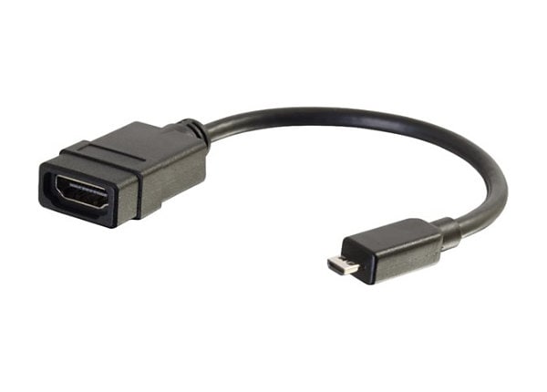 C2G Micro HDMI to HDMI Adapter - Micro HDMI to HDMI Converter - M/F - adaptateur HDMI - 20.3 cm