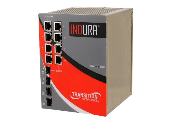 Transition Indura - switch - managed - DIN rail mountable