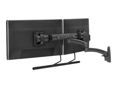 Chief Kontour K2W Dual Monitor Arm Wall Mount - For 10-24 Inch Monitors - Dual Monitor Array - Black