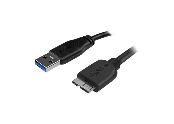 undulate Forbedre svinekød StarTech.com 3m / 10 ft Slim SuperSpeed USB 3.0 A to Micro B Cable - M/M -  USB3AUB3MS - USB Cables - CDW.com
