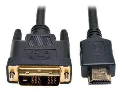 Eaton Tripp Lite Series HDMI to DVI Adapter Cable (M/M), 20 ft. (6.1 m) - adapter cable - HDMI / DVI - 20 ft