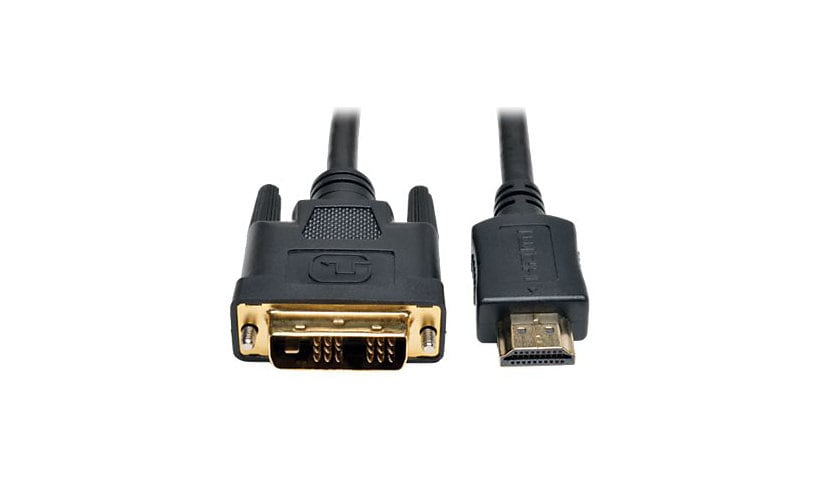 Eaton Tripp Lite Series HDMI to DVI Adapter Cable (M/M), 20 ft. (6.1 m) - adapter cable - HDMI / DVI - 20 ft