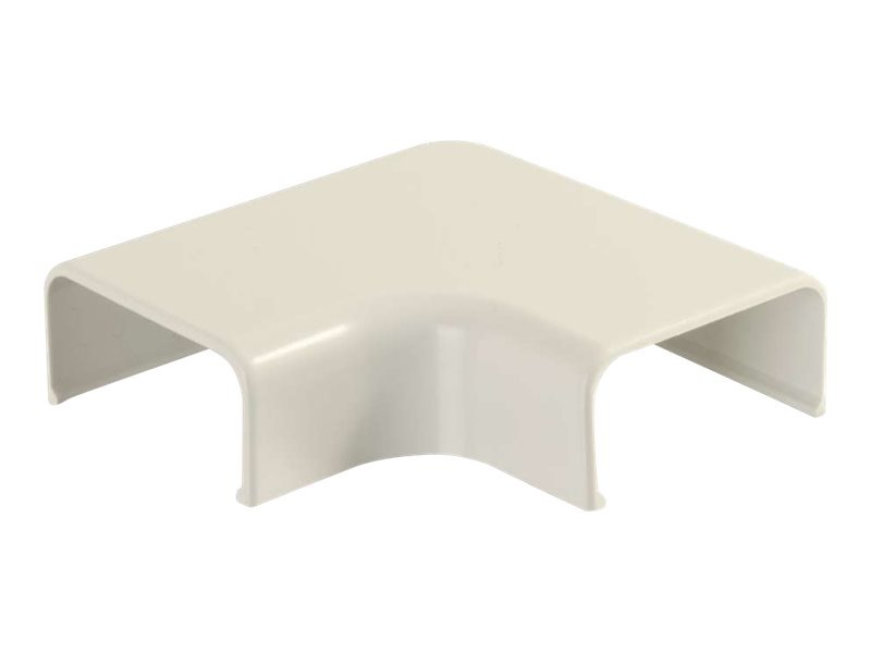 C2G Wiremold Uniduct 2900 90° Flat Elbow - Ivory - cable raceway elbow corner