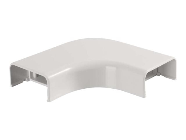C2G Wiremold Uniduct 2900 Bend Radius Compliant Flat Elbow - White - cable raceway elbow corner