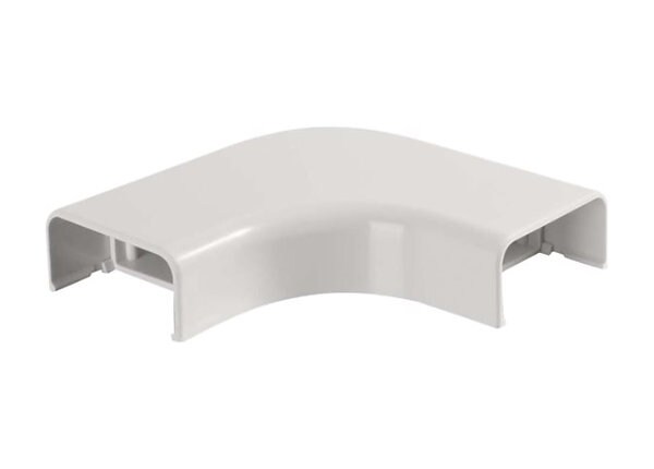 C2G Wiremold Uniduct 2900 Bend Radius Compliant Flat Elbow - White - cable raceway elbow corner