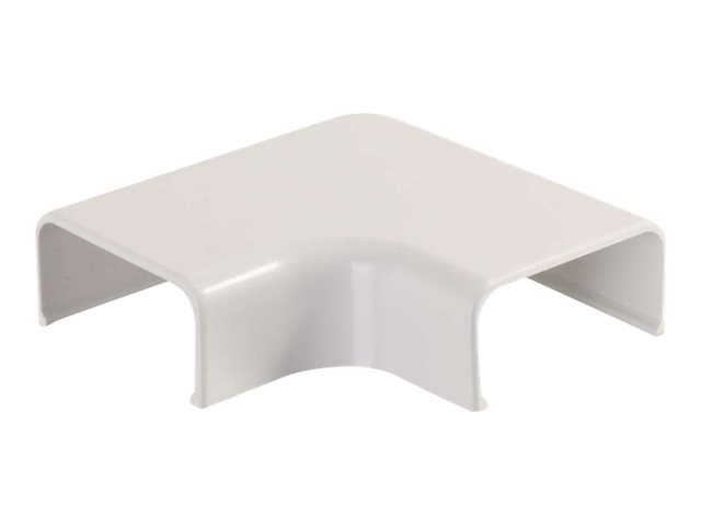 C2G Wiremold Uniduct 2900 90° Flat Elbow - Fog White - cable raceway elbow corner