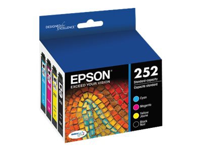 Epson 252 - color (cyan, magenta, yellow, black) - original - ink cartridge