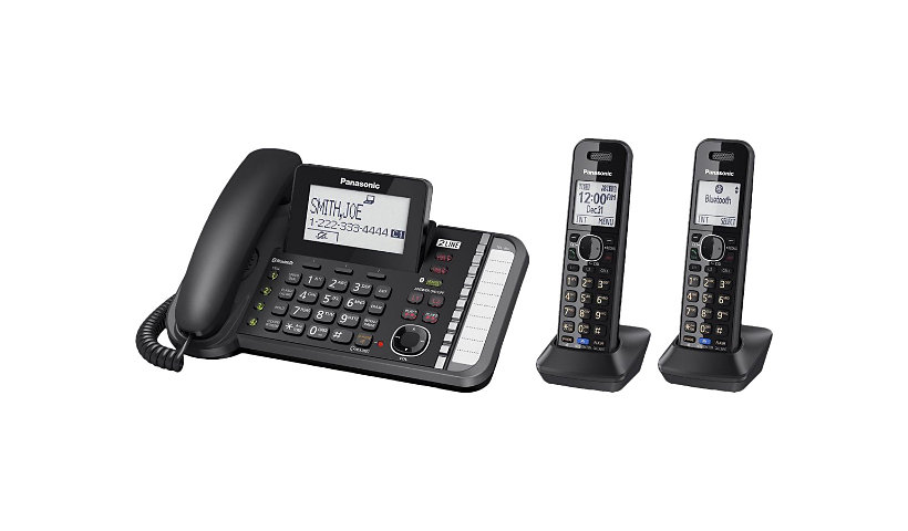 Panasonic KX-TG9582 - corded/cordless - answering system - with Bluetooth interface with caller ID/call waiting + 2