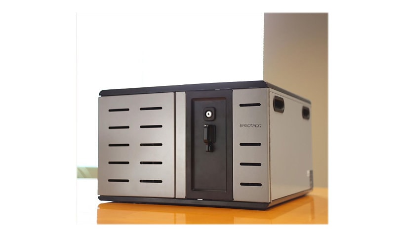 Ergotron Zip12 Charging Desktop Cabinet cabinet unit - for 12 tablets / notebooks - black, silver