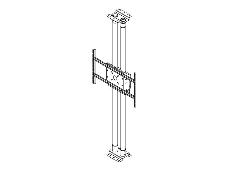 Peerless-AV® Modular Dual Pole Floor to Ceiling Mount Kit for 46" to 90" Displays