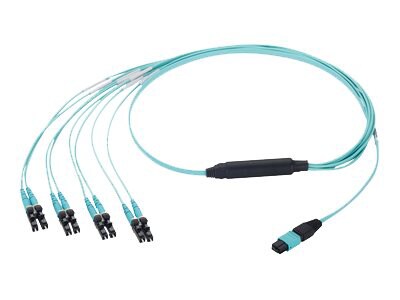 Panduit QuickNet QSFP Harness Cable Assemblies - network cable - 1 m - aqua