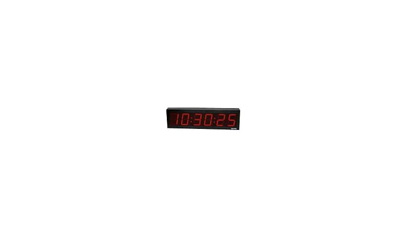Valcom VIP-D625A - clock - rectangular - electronic - wall mountable - 15.31 in x 4.88 in