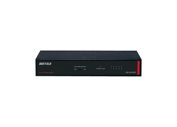 BUFFALO BS-GU2005 - switch - 5 ports - unmanaged - desktop, rack-mountable