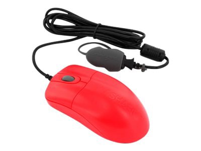 Seal Shield Silver Storm - mouse - USB - red