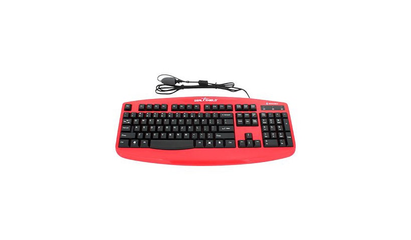 Seal Shield Silver Storm Waterproof - keyboard - red