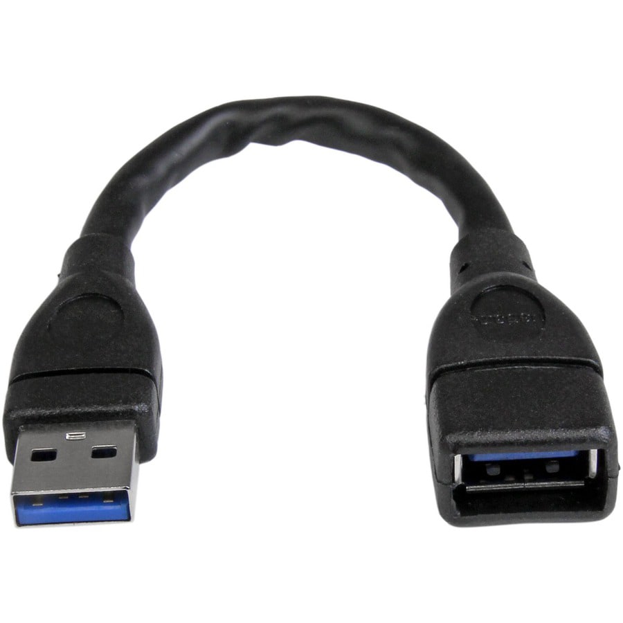 StarTech.com 6in USB 3.0 Port Saver Cable - A Male to A Female Extension