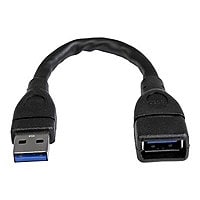 StarTech.com 6in USB 3.0 Port Saver Cable - A Male to A Female Extension