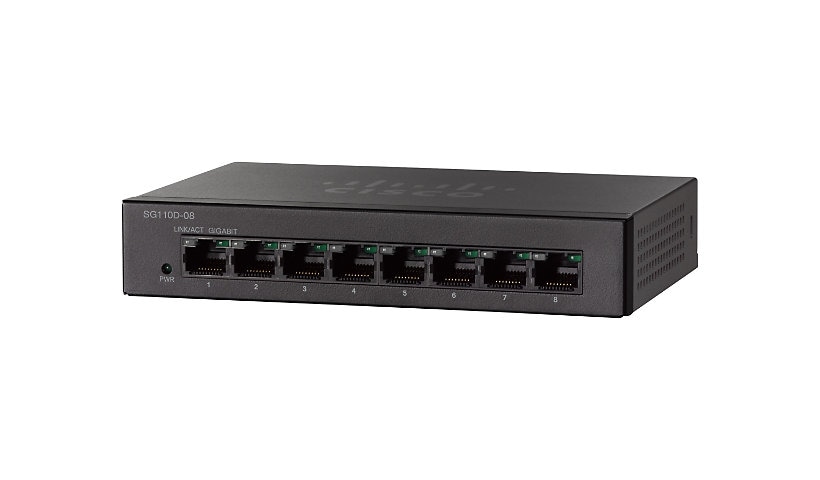 Cisco Small Business SG110D-08 - switch - 8 ports - unmanaged