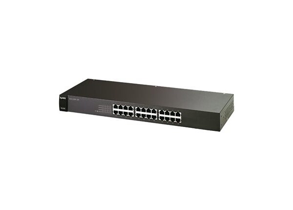 Zyxel ES-1100-24 - switch - 24 ports - unmanaged - rack-mountable