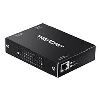 TRENDnet Gigabit PoE+ Repeater/Amplifier, 1 x Gigabit PoE+ In Port, 1 x Gig
