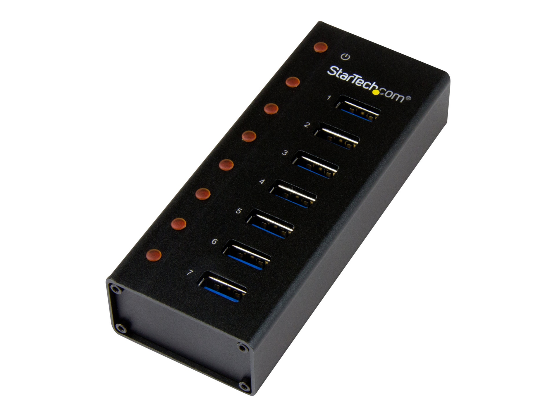 StarTech.com 7 Port USB 3.0 Hub - 7xUSB-A - Mountable, Metal - Self Powered