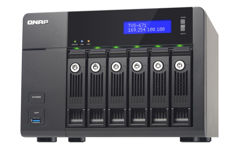 QNAP TVS-671 - NAS server - 0 GB