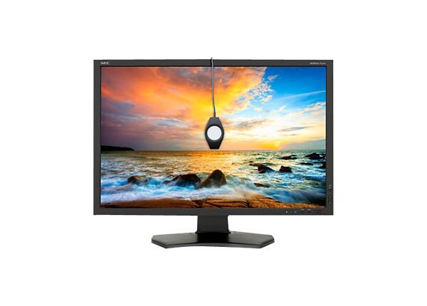 NEC MultiSync P242W-BK-SV - LED monitor - 24" - with SpectraViewII Color Calibration Solution