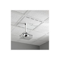 Chief 2" x 2" Suspended Ceiling Storage Box with Column Drop - White
