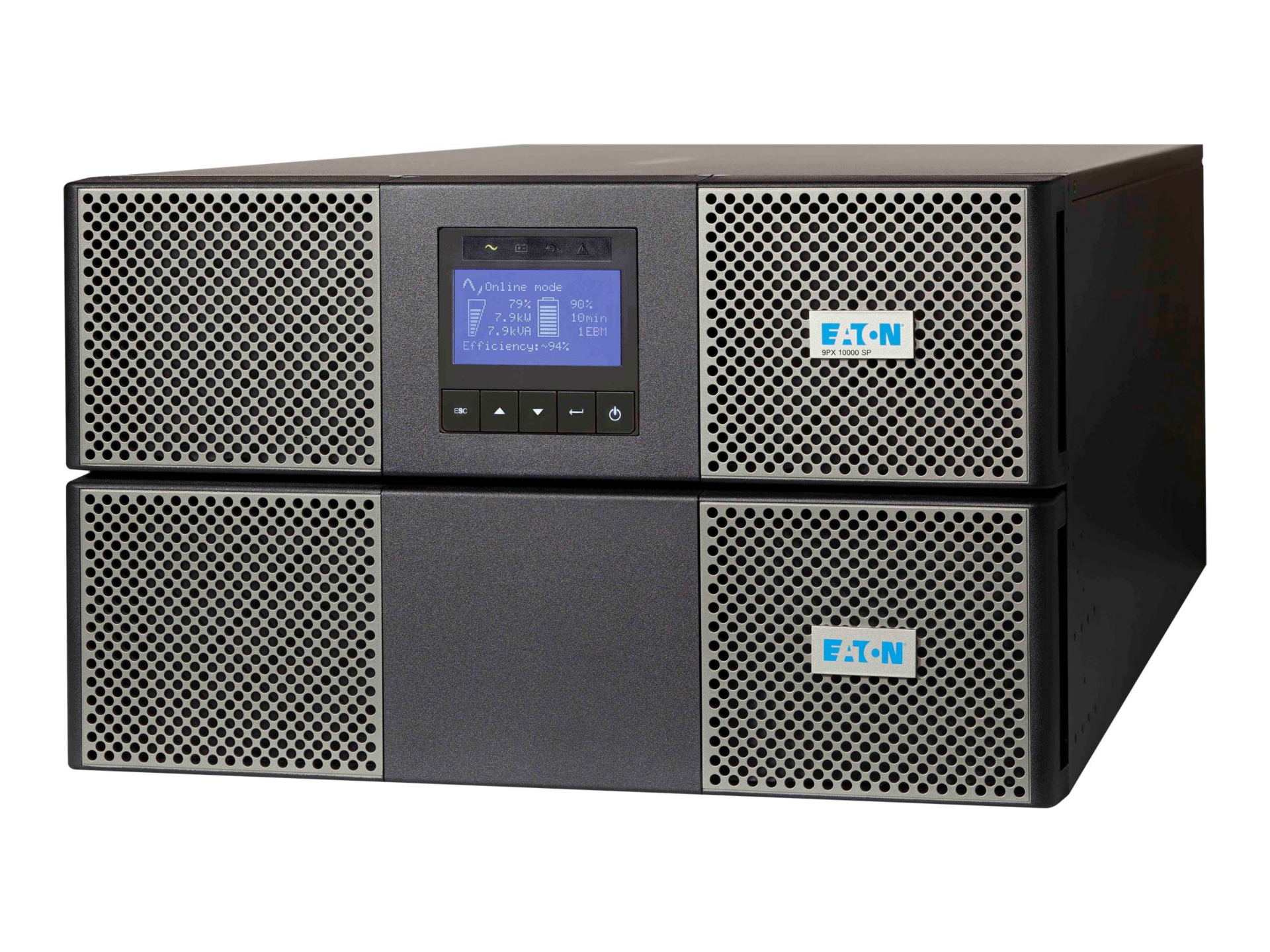 Main image 1 for Eaton 9PX 10kVA 9kW 120/208V Split-Phase Online Double-Conversion UPS, Hardwired Input, 1 L6-30R, 2 L14-30R, Hardwired