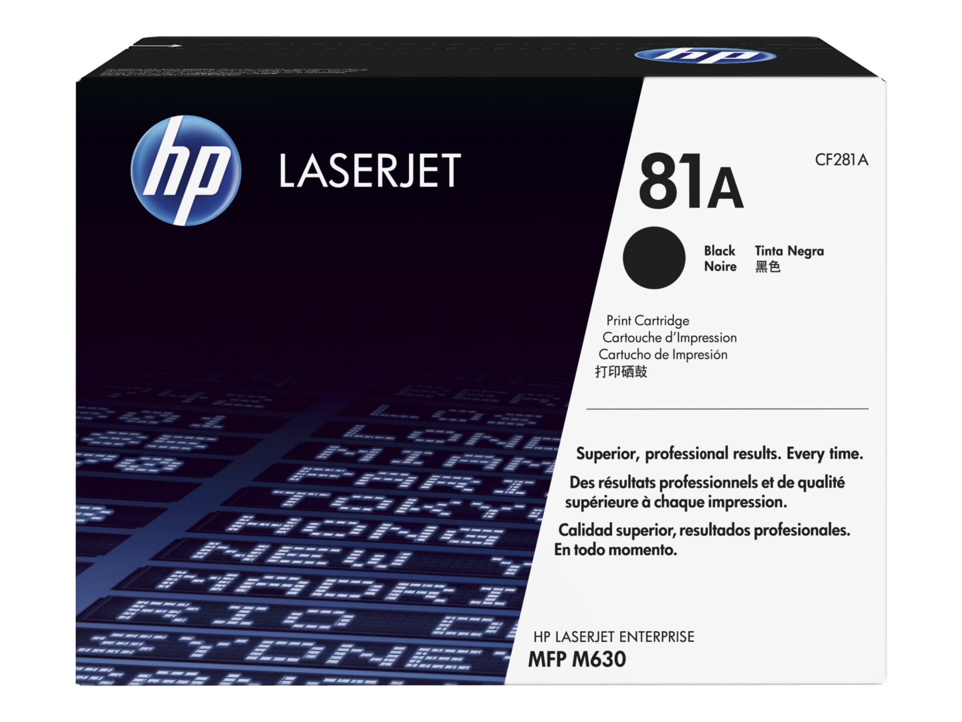 HP 81A (CF281A) Original Laser Toner Cartridge - Single Pack - Black - 1 Each