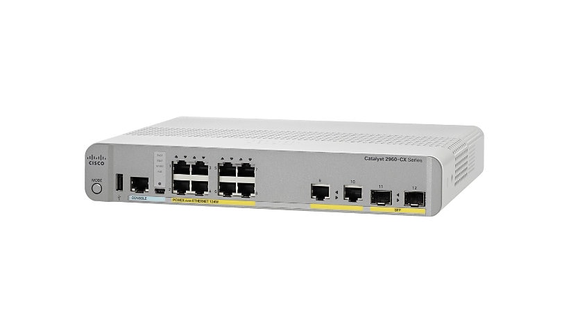 Cisco Catalyst 2960CX-8PC-L - switch - 8 ports - managed - rack-mountable