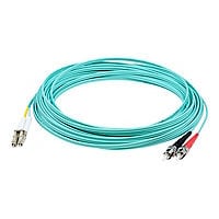 Proline 3m LC (M) to ST (M) Aqua OM4 Duplex Fiber OFNR Patch Cable