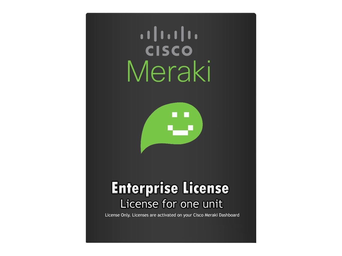 Cisco Meraki Enterprise - subscription license (3 years) - 1 license